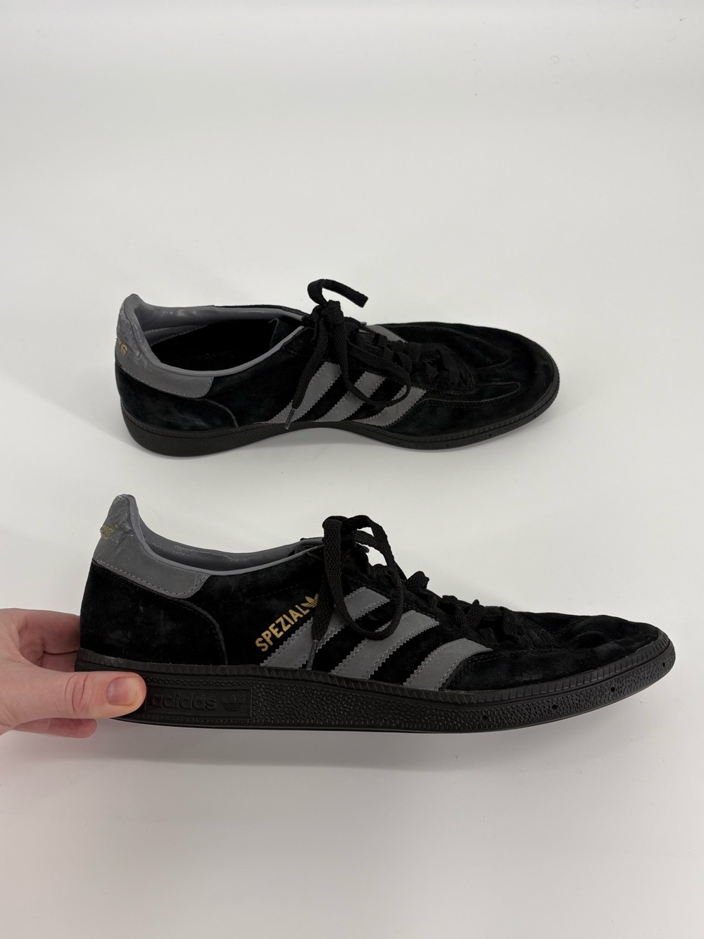 Adidas Spezial Men's Black & Gray Suede Sneakers